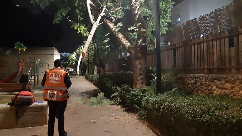 זירת האירוע ברחובות (צילום: דוברות איחוד הצלה)
