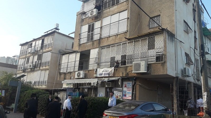 הרחוב בסמוך לאירוע ברחובות (צילום: דוברות איחוד הצלה)