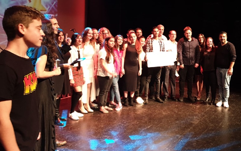 יובל שרעבי ויתר הפיינליסטים בתחרות "קול העיר לנוער 2"