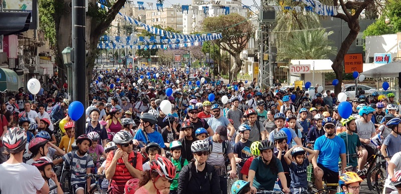 הזנקת מסע האופניים "רוכבים בעצמאות" ברחובות