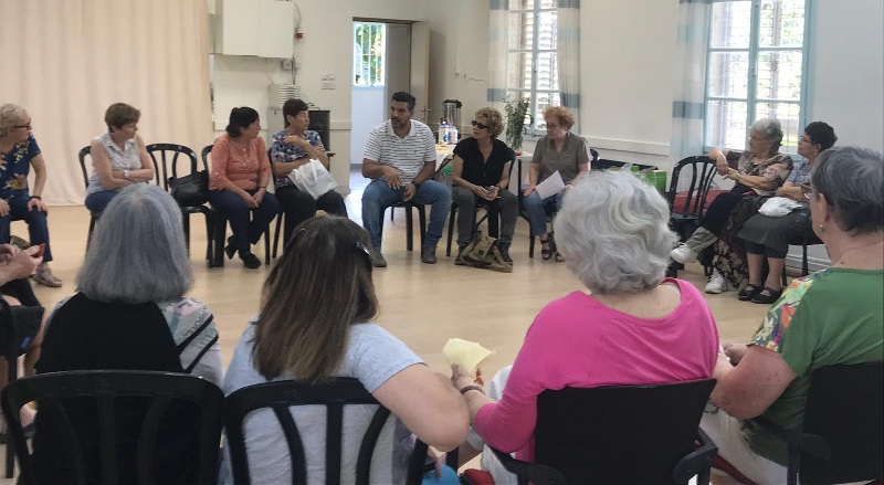 מפגש של קבוצת האזרחים הוותיקים בחבצלת