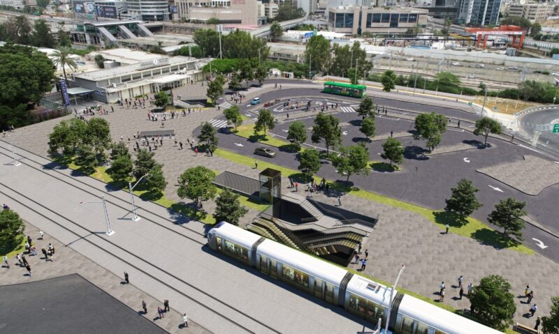 הדמיית מתחם המטרו בסבידור, באדיבות נת"ע