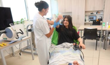 נדין איסמעיל בשיקום (צילום: בית לוינשטיין)